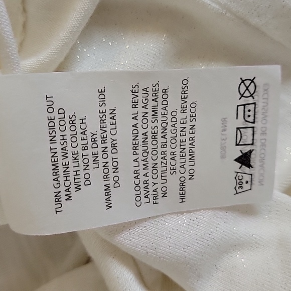 NFL All Star Couture Chicago Bears v neck rhinestone shimmer top womens size XL - Picture 10 of 10